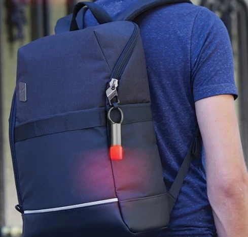 Lexon Nomaday Flash LED Keychain pilka/gun LL137X