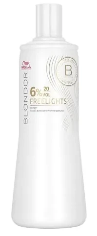 Oksidacinė emulsija Wella Blondor Freelights 6% 1000 ml