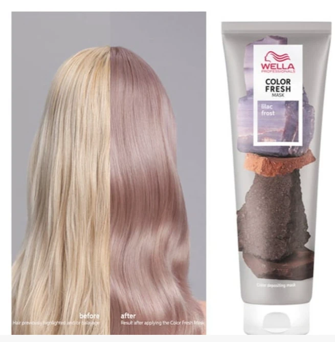 Kaukė suteikianti atspalvį plaukams Wella Color Fresh Mask 150 ml - Lilac Frost