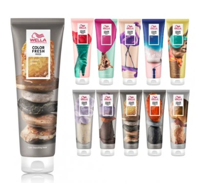 Kaukė suteikianti atspalvį plaukams Wella Color Fresh Mask 150 ml - Rožinė