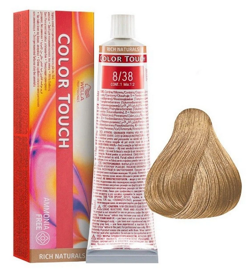 Wella Professionals Color Touch Rich Naturals 8/38, 60 ml