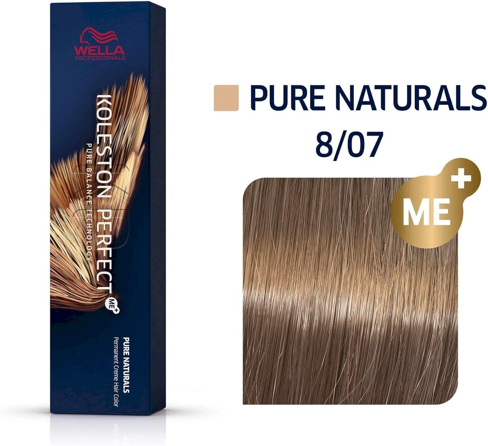 Wella Koleston Perfect Me+ plaukų dažai 60ml - 8/07