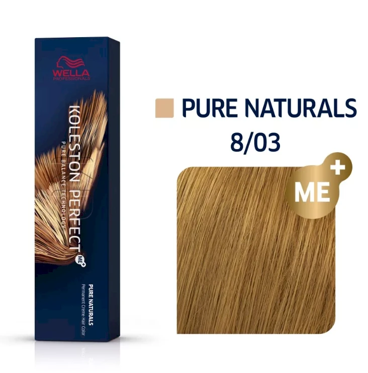 Wella Koleston Perfect Me+ plaukų dažai 60ml - 8/03