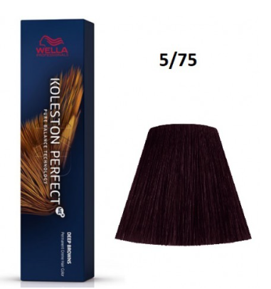 "Wella Koleston Perfect Me+ 5/75 Deep Browns" 60ml plaukų dažai