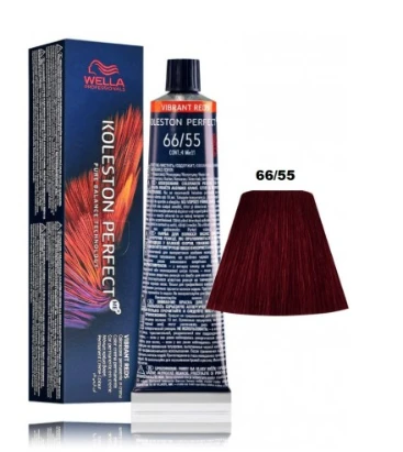 Wella Koleston Perfect Me+ Vibrant Reds plaukų dažai 60ml - 66/55