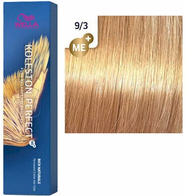 Wella Koleston Perfect Me+ plaukų dažai 60ml - 9/3