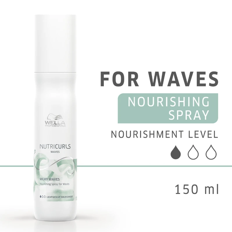 Banguotų plaukų purškiklis Wella Nutricurls Milky Waves Purškiklis 150ml