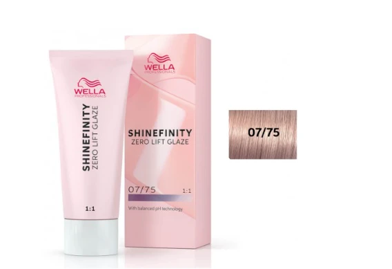 Plaukų dažai Wella Professionals Shinefinity Glaze 60ml - 07/75