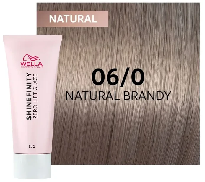 Plaukų dažai Wella Professionals Shinefinity Glaze 60ml - 06/0