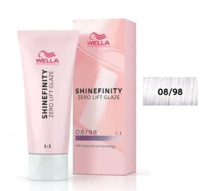 Plaukų dažai Wella Professionals Shinefinity Glaze 60ml - 08/98