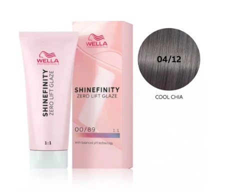 Plaukų dažai Wella Professionals Shinefinity Glaze 60ml - 04/12