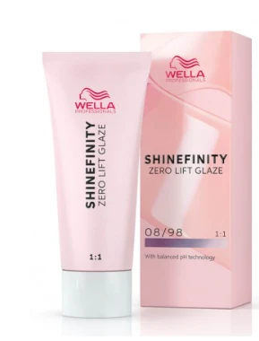 Plaukų dažai Wella Professionals Shinefinity Glaze 60ml - 08/98