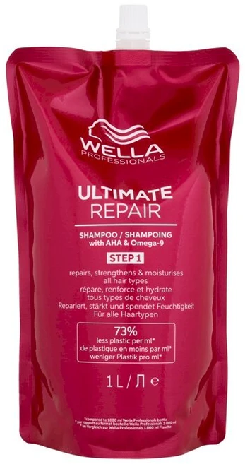 Wella Professionals Ultimate Repair Intensyvaus poveikio atkuriamasis šampūnas (papildymas) 1000 ml