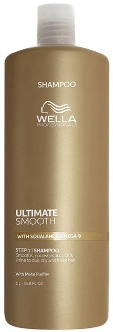 Wella Professionals Ultimate Smooth Shampoo Maitinantis šampūnas su skvalanu ir omega-9, 1000 ml
