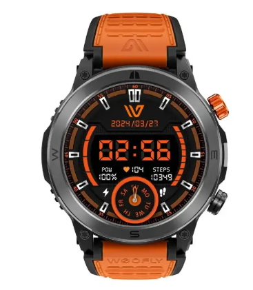 Weofly Conquer Išmanusis laikrodis - Multifunction Watch Bluetooth 5.3 Oranžinis