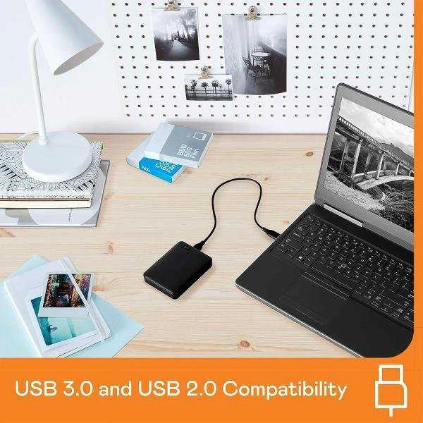 Išorinis kietasis diskas Western Digital Elements HDD 1TB USB3, Juodas