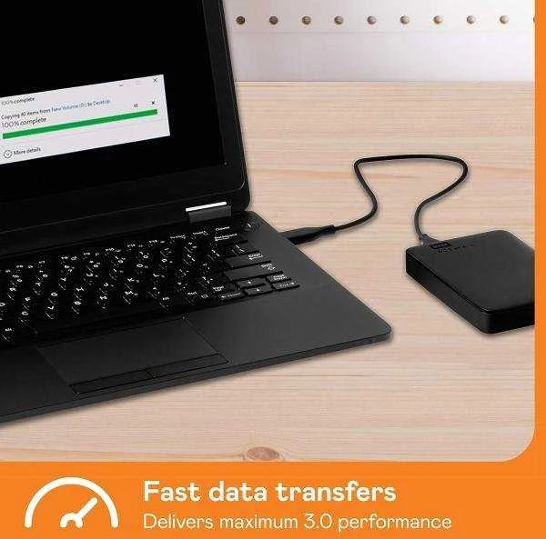 Išorinis kietasis diskas Western Digital Elements HDD 1TB USB3, Juodas