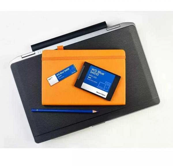 WD Mėlyna SA510 SSD 1TB SATA III 6Gb/s korpusas 2.5" 7mm vidinė vienguba pakuotė, maitinama „SANDISK“