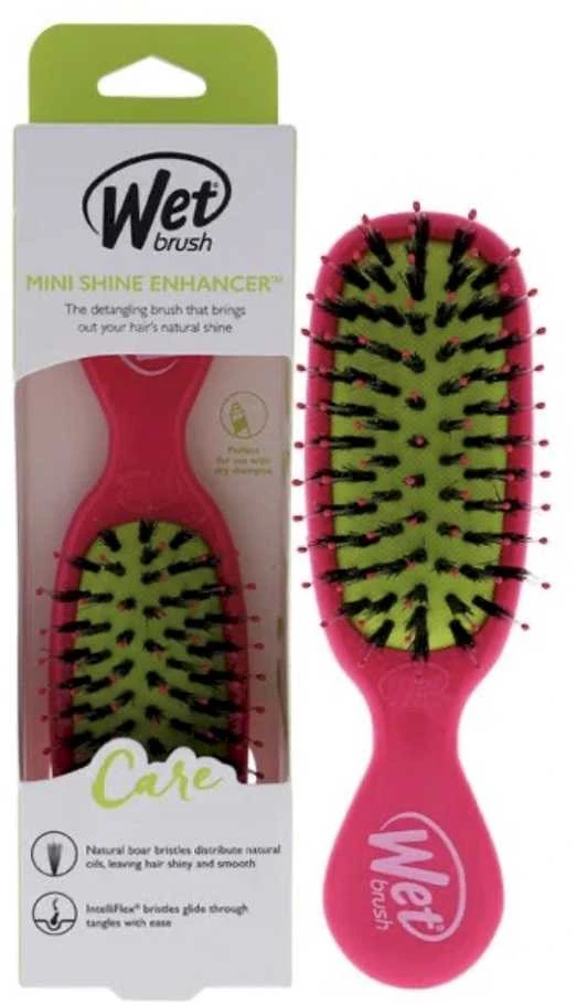 Wet Shine Enhancer Smoothing Brush Pink Plaukų šepetys