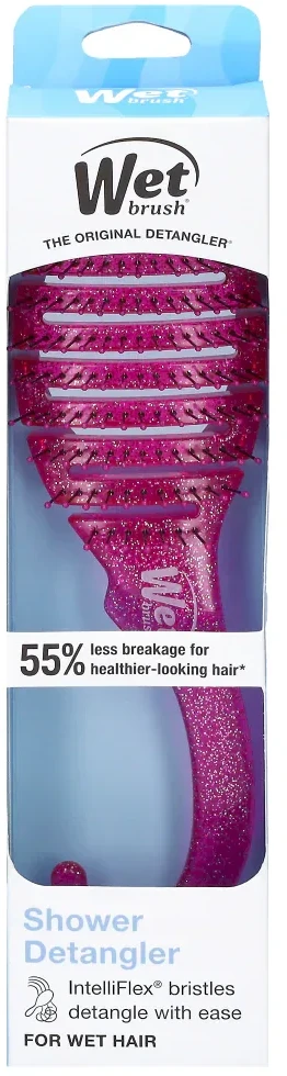 Wet Brush Wet Wet Shower Detangler - Glitter Rožinė