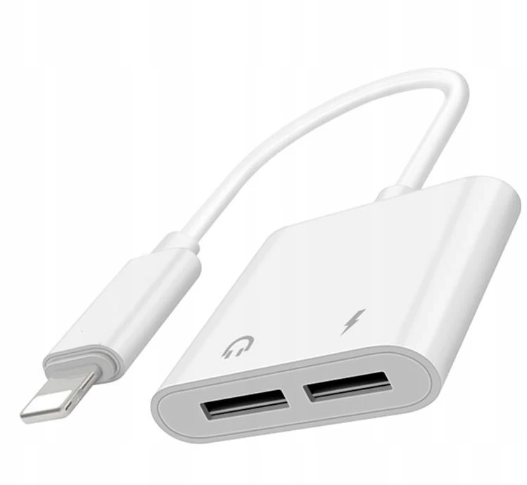 Wooco J-008 adapteris su dviem Lightning jungtimis