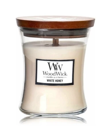 WoodWick Aromatinė žvakė (White Honey), 609,5 g