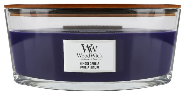 WoodWick Aromatinė žvakė (Hinoki Dahlia), 453,6 g