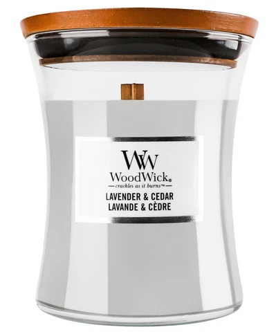 WoodWick Aromatinė žvakė (Lavender & Cedar), 275 g