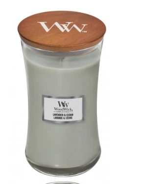 WoodWick Aromatinė žvakė (Lavender & Cedar), 609,5 g