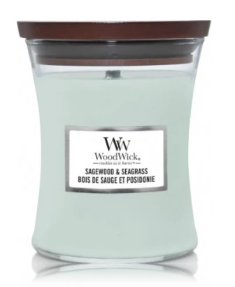 WoodWick Aromatinė žvakė (Sagewood & Seagrass), 609,5 g