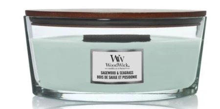 WoodWick Aromatinė žvakė (Sagewood & Seagrass), 453,6 g