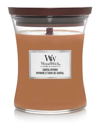 WoodWick Aromatinė žvakė (Santal Myrrh), 85 g