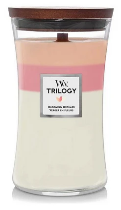 WoodWick Aromatinė žvakė (Trilogy Blooming Orchard), 275 g