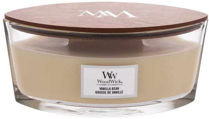 WoodWick Aromatinė žvakė (Vanilla Bean), 453,6 g