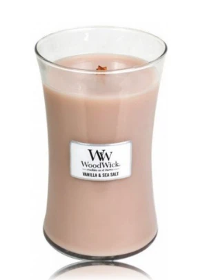 WoodWick Aromatinė žvakė (Vanilla & Sea Salt), 275 g