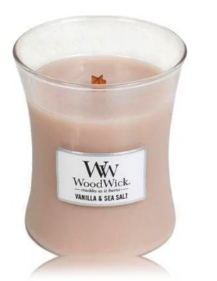 WoodWick Aromatinė žvakė (Vanilla & Sea Salt), 275 g