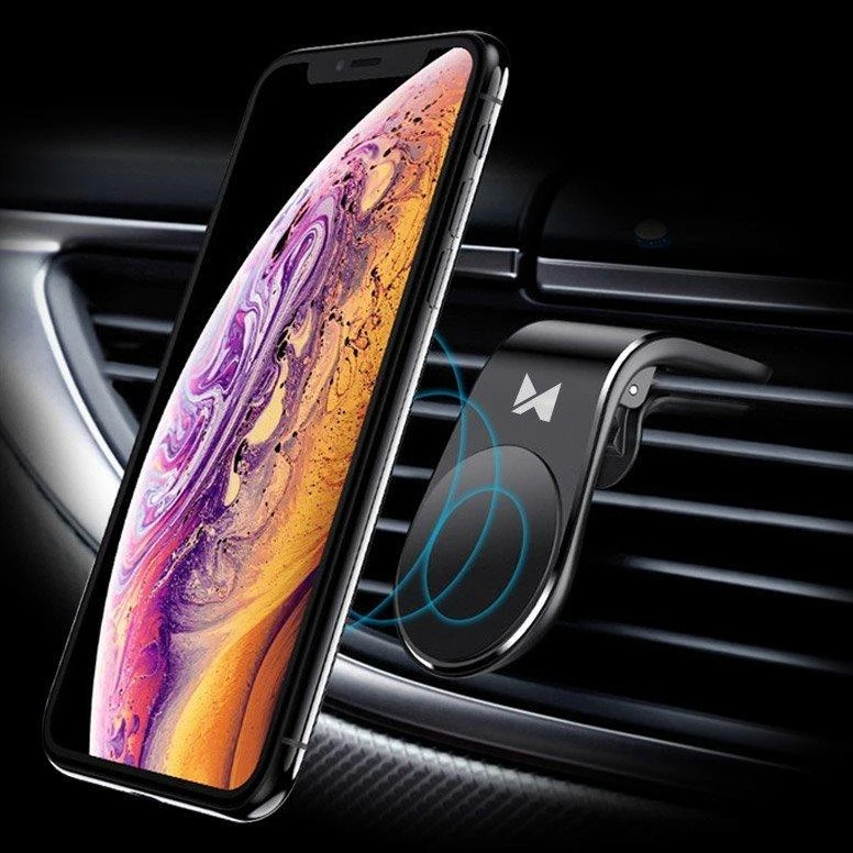 Wozinsky magnetinis telefono laikiklis oro grotelėms juodos spalvos (WCH-02)