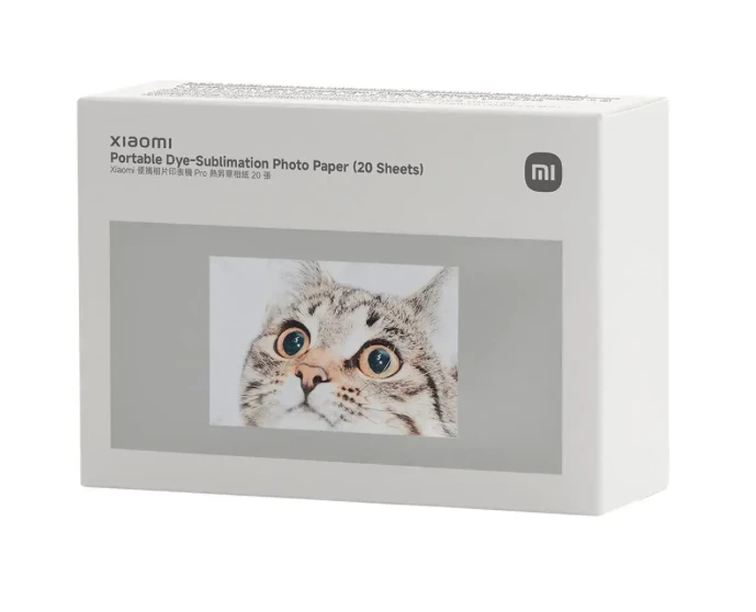 „Xiaomi“ nešiojamas dažų sublimacijos fotopopierius (20 lapų) | 2x3 colių