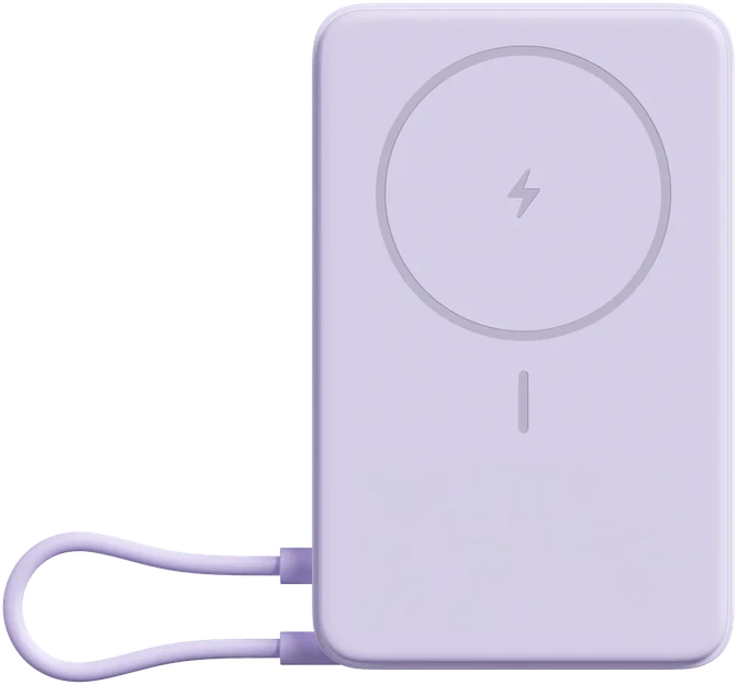 Xiaomi Super Slim Magnetic Power Bank 5000 | 5000 mAh | Violetinė