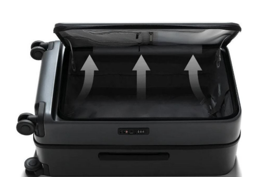 Kelioninis lagaminas Xiaomi Front Opening Luggage 20" (Aukštis: 56.5 cm x Plotis: 36.6 cm x Gylis: 24.2 cm), Juodos spalvos