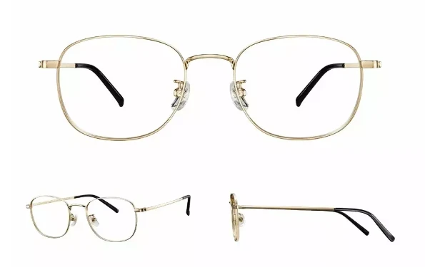 Mėlynos šviesos blokavimo akiniai - Xiaomi BHR8793GL minimalistinis vintage auksas