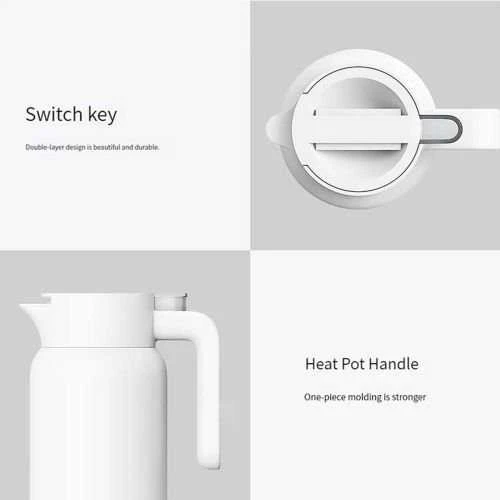 Xiaomi | Insulated Virdulys | Insulated | 1.8 L | Nerūdijantis plienas/Polypropylene | Baltas