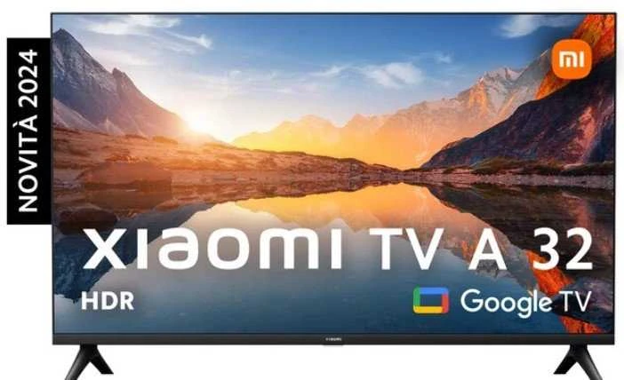 Televizorius Xiaomi TV | A 2025 | 32" | Smart TV | Google TV | HD | Juodas