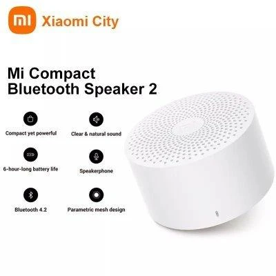 Nešiojama Bluetooth kolonėlė Xiaomi Compact Bluetooth Speaker 2, balta