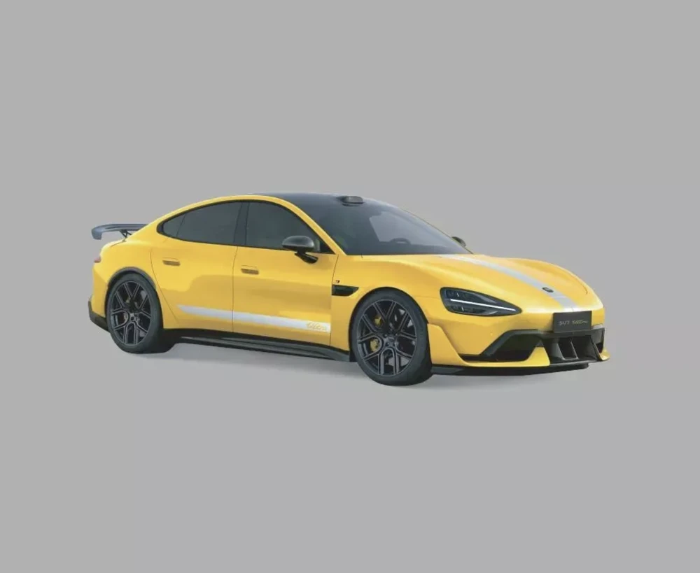 Xiaomi SU7 Ultra 1:18 liejinis modelio automobilis | Žaibo geltona | Cinko lydinys, ABS, SAN, PVC