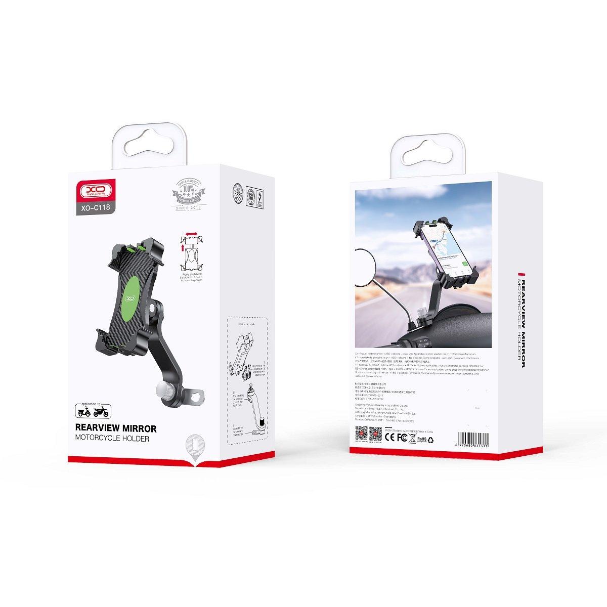 XO bike/ motorcicle mount holder C118 juodas