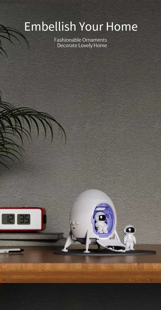 XO LED projektorius CF38 žvaigždžių ir galaktikos su „Bluetooth“ garsiakalbiu, baltas