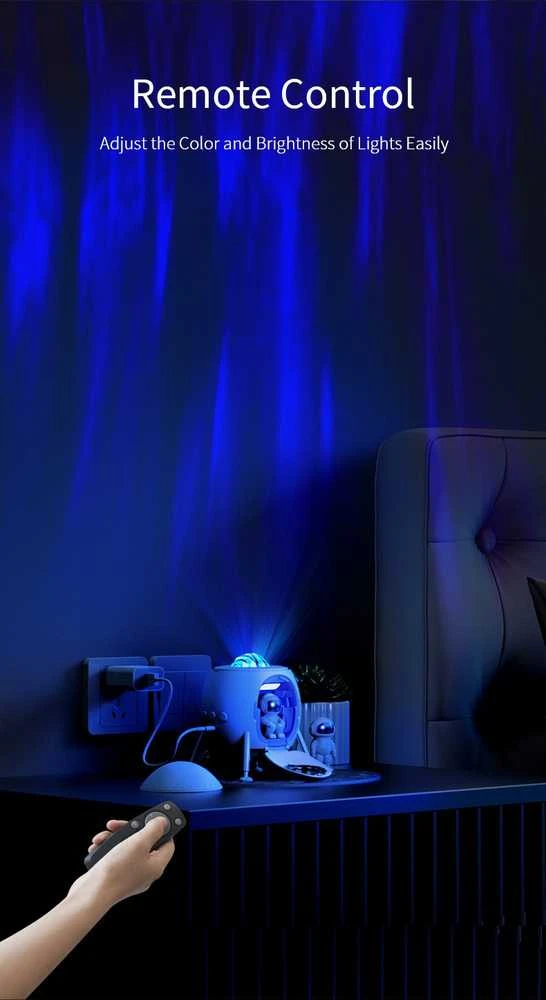 XO LED projektorius CF38 žvaigždžių ir galaktikos su „Bluetooth“ garsiakalbiu, baltas