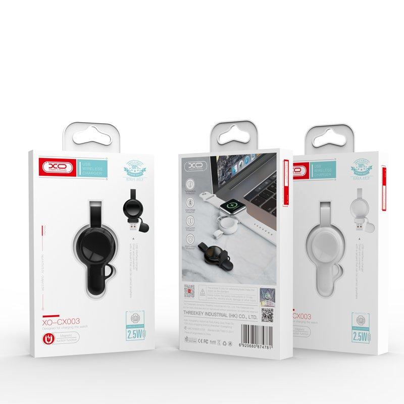 XO INDUCTION CHARGER FOR APPLE WATCH CX003 Juodas