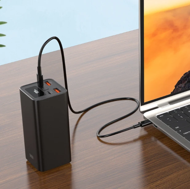 XO laptop power bank PB97 65W 20000mAh juodos spalvos